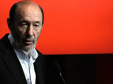 Rueda de prensa de Pérez Rubalcaba Rueda de prensa de Pérez Rubalcaba