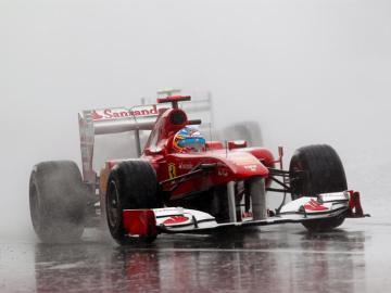 Alonso, bajo la lluvia de Canadá