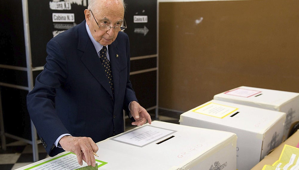 El voto el presidente italiano