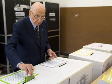 El voto el presidente italiano