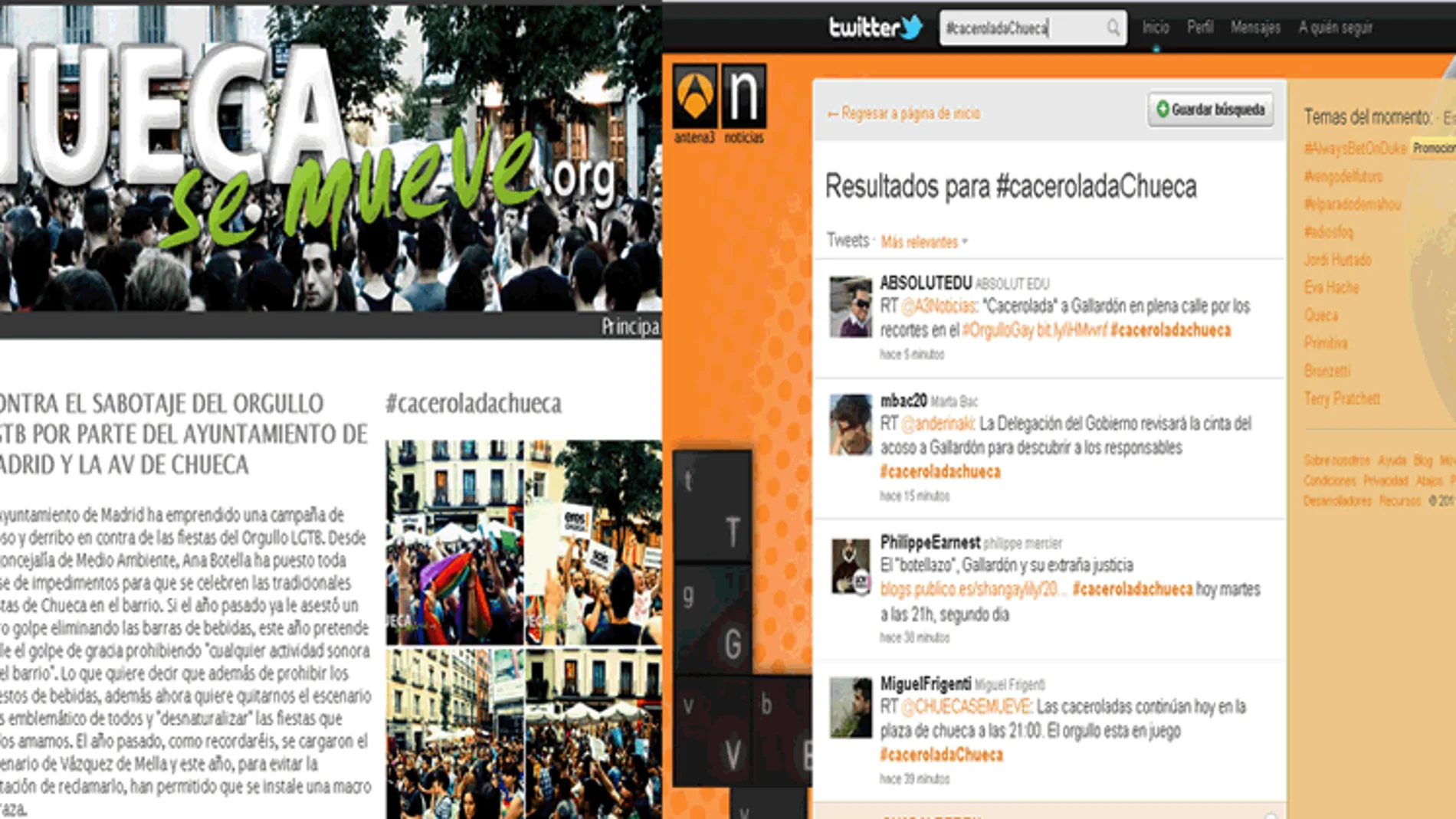 La manifestantes han creado distintas plataformas en la red para reivindicar la causa. La manifestantes han creado distintas plataformas en la red para reivindicar la causa.