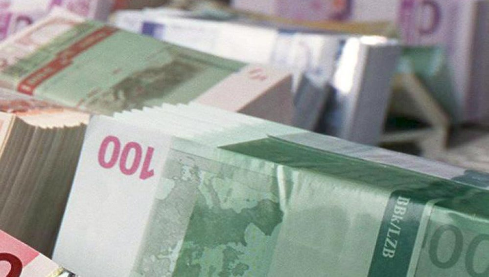En la imagen, unos billetes de euro