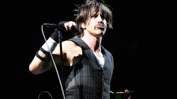 El cantante de Red Hot Chili Peppers Anthony Kiedis. 