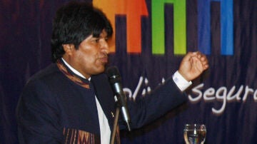 Evo Morales en la "Cumbre Nacional de Seguridad Ciudadana"