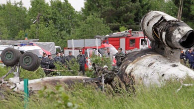 Mueren al menos 44 personas en un accidente aéreo en Rusia