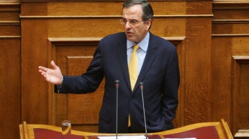 Antonis Samaras, líder de la oposición griega