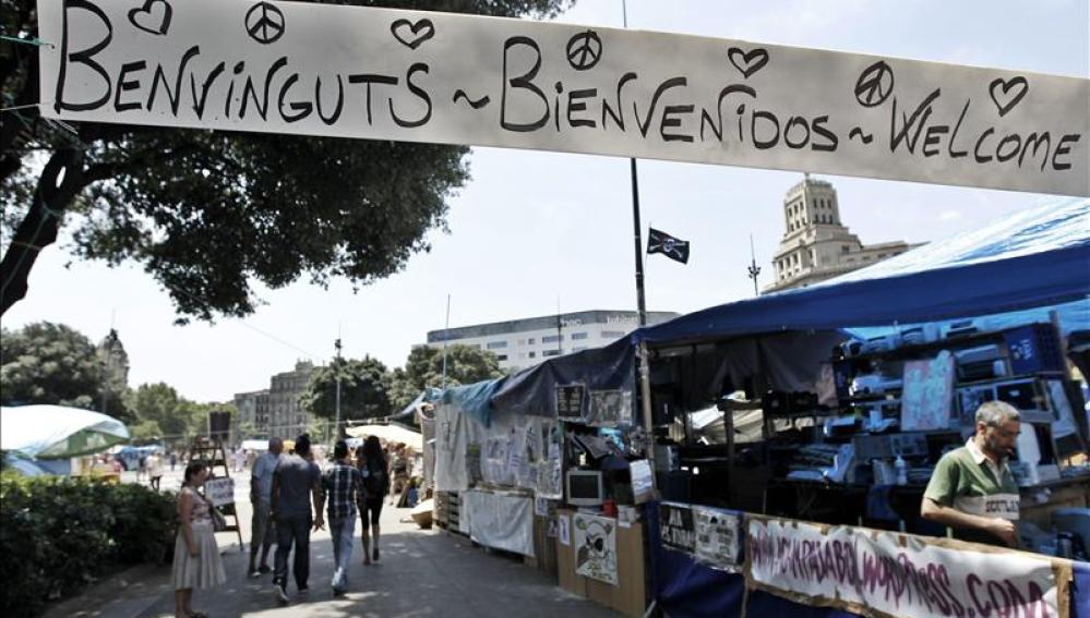 Indignados en Barcelona