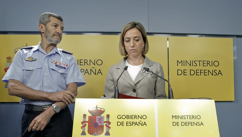 Rueda de prensa de Carme Chacón