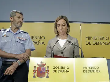 Rueda de prensa de Carme Chacón Rueda de prensa de Carme Chacón