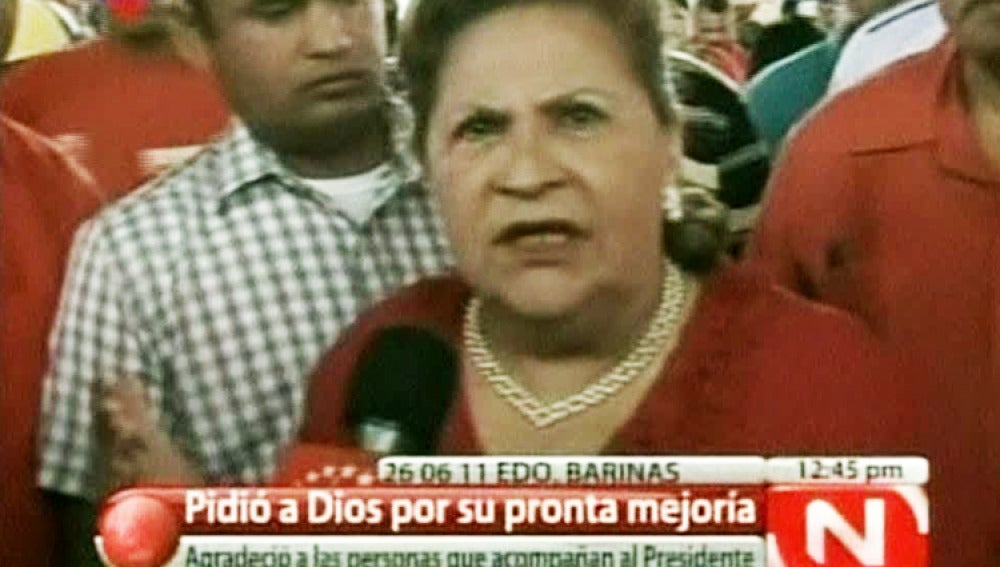 La madre de Hugo Chávez.