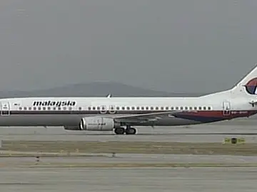 Un avión de Malasia Airlines Un avión de Malasia Airlines