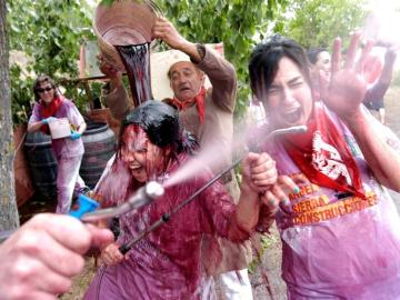 Participantes de la guerra del vino