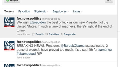Cuenta de Twitter de Fox News