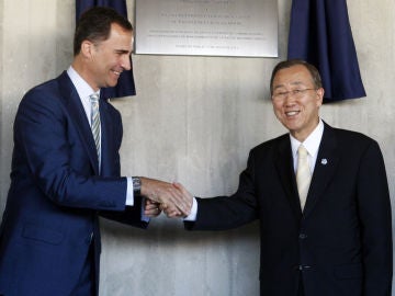 ONU Príncipe y Ban Ki-moon