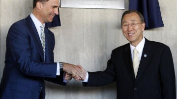 ONU Príncipe y Ban Ki-moon