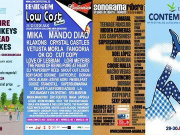 Carteles promocionales de algunos de los festivales que no te puedes perder este verano. Carteles promocionales de algunos de los festivales que no te puedes perder este verano.