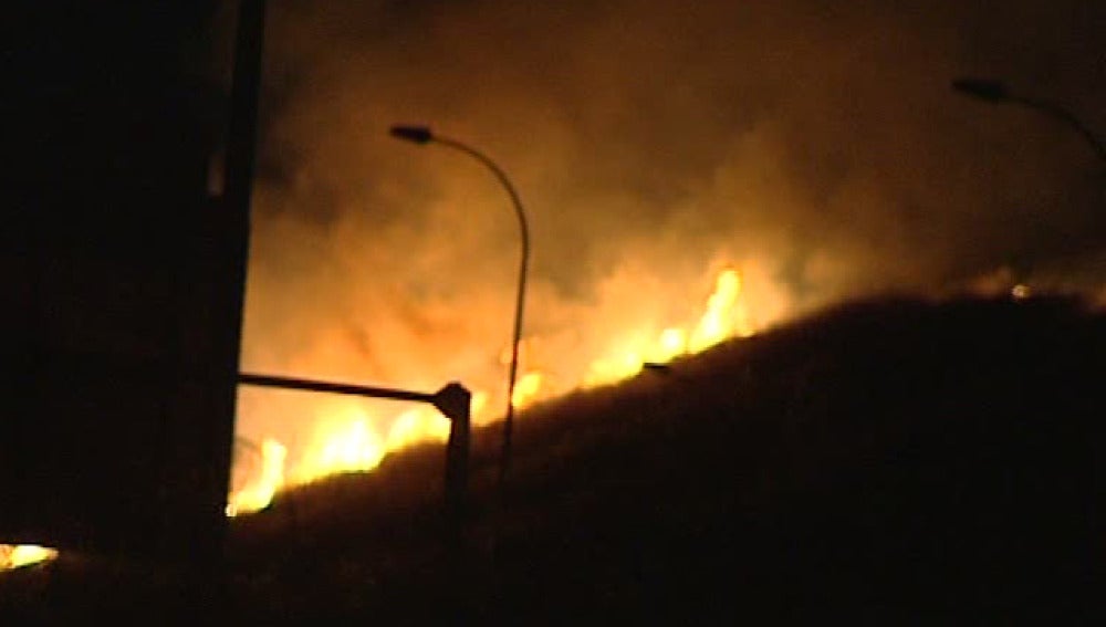 Incendio en Valdebebas