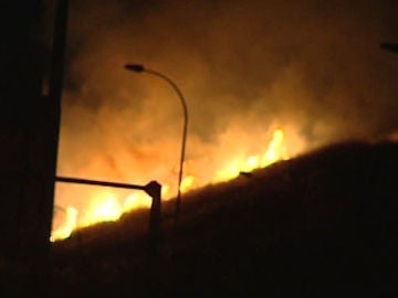 Incendio en Valdebebas Incendio en Valdebebas