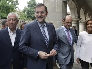 Arenas, Rajoy y Mato en Vigo Arenas, Rajoy y Mato en Vigo
