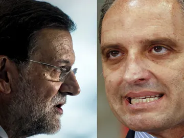 Mariano Rajoy, líder del PP, y el ex presidente valenciano, Francisco Camps. Mariano Rajoy, líder del PP, y el ex presidente valenciano, Francisco Camps.