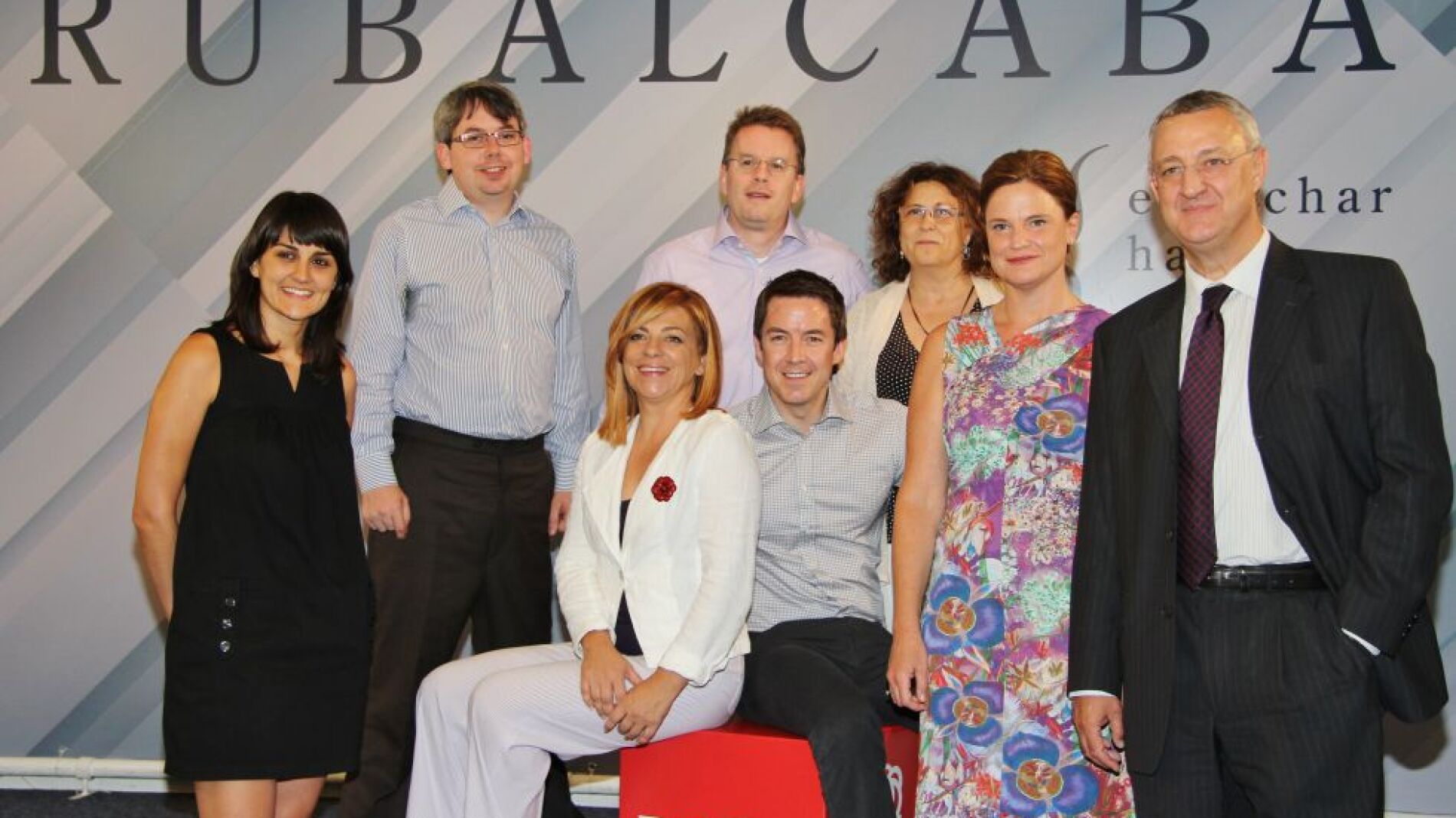Los asesores de Obama junto a Caldera y Valenciano