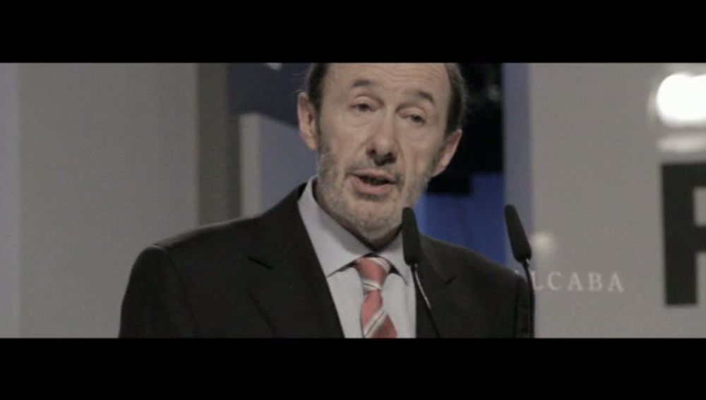 Rubalcaba, en el vídeo electoral del PSOE