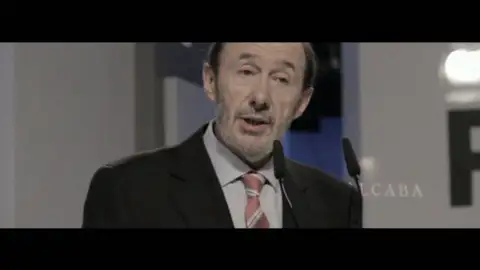 Rubalcaba, en el vídeo electoral del PSOE Rubalcaba, en el vídeo electoral del PSOE