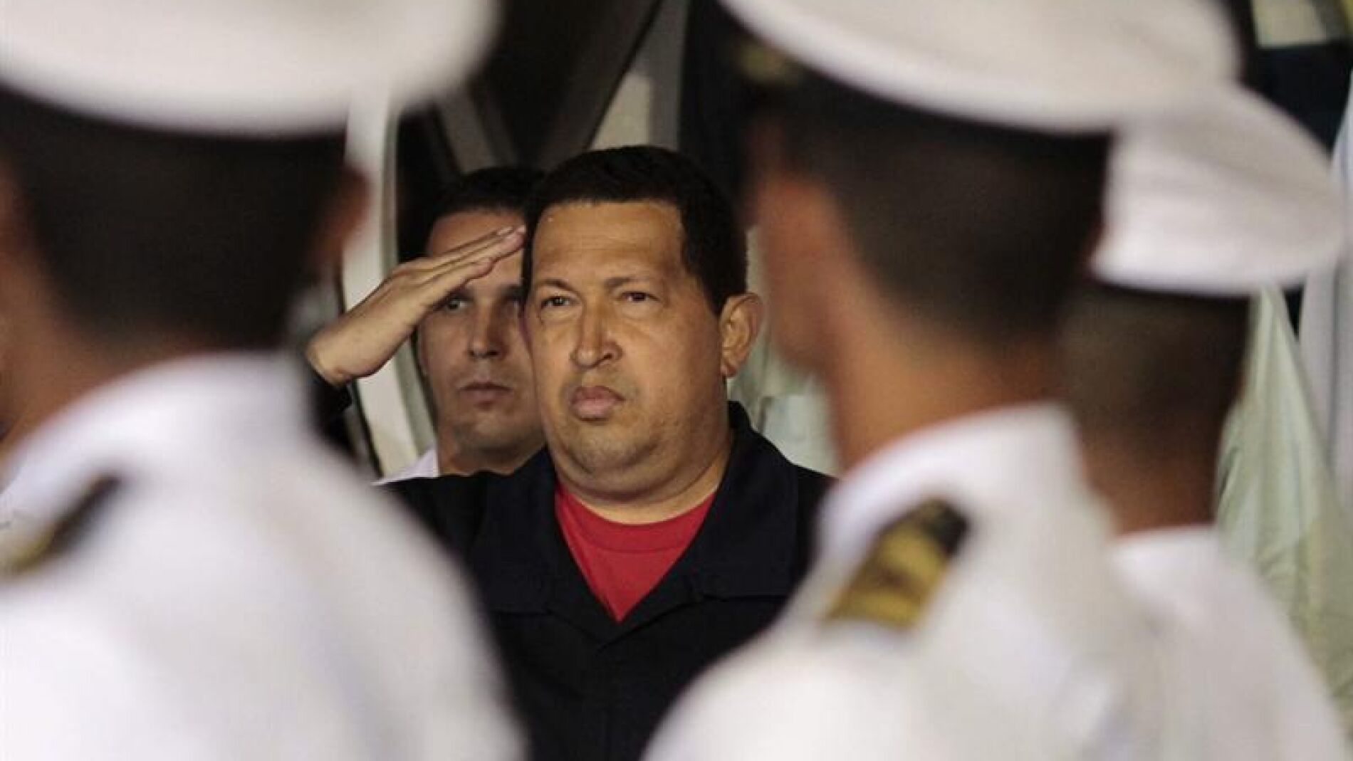 Ch&aacute;vez, a su llegada a Venezuela