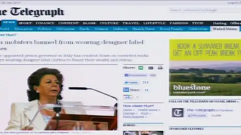 Imagen de Rita en la noticia de la confusión Imagen de Rita en la noticia de la confusión