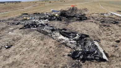  Dos hombres han fallecido al estrellarse con una avioneta en Segovia