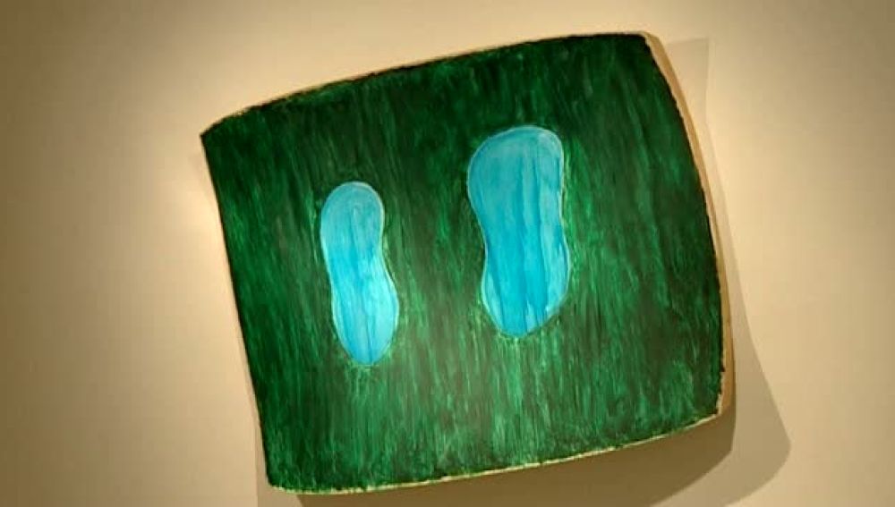 Cuadros sobre superficie curva, lo último en pintura abstracta 