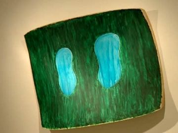 Cuadros sobre superficie curva, lo último en pintura abstracta 