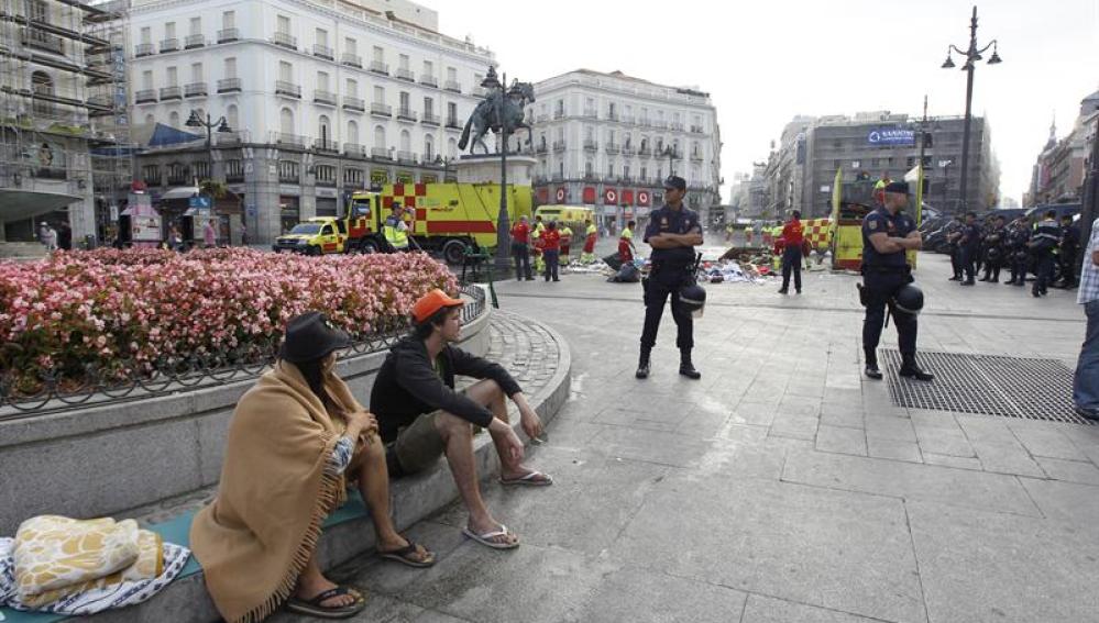 Desalojados los últimos 'indignados' de Madrid