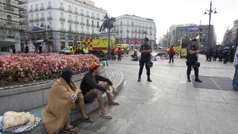 Desalojados los &uacute;ltimos 'indignados' de Madrid
