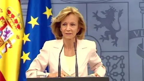 Comparecencia de Salgado en Moncloa Comparecencia de Salgado en Moncloa