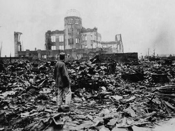 Imágen de la devastación en Hiroshima