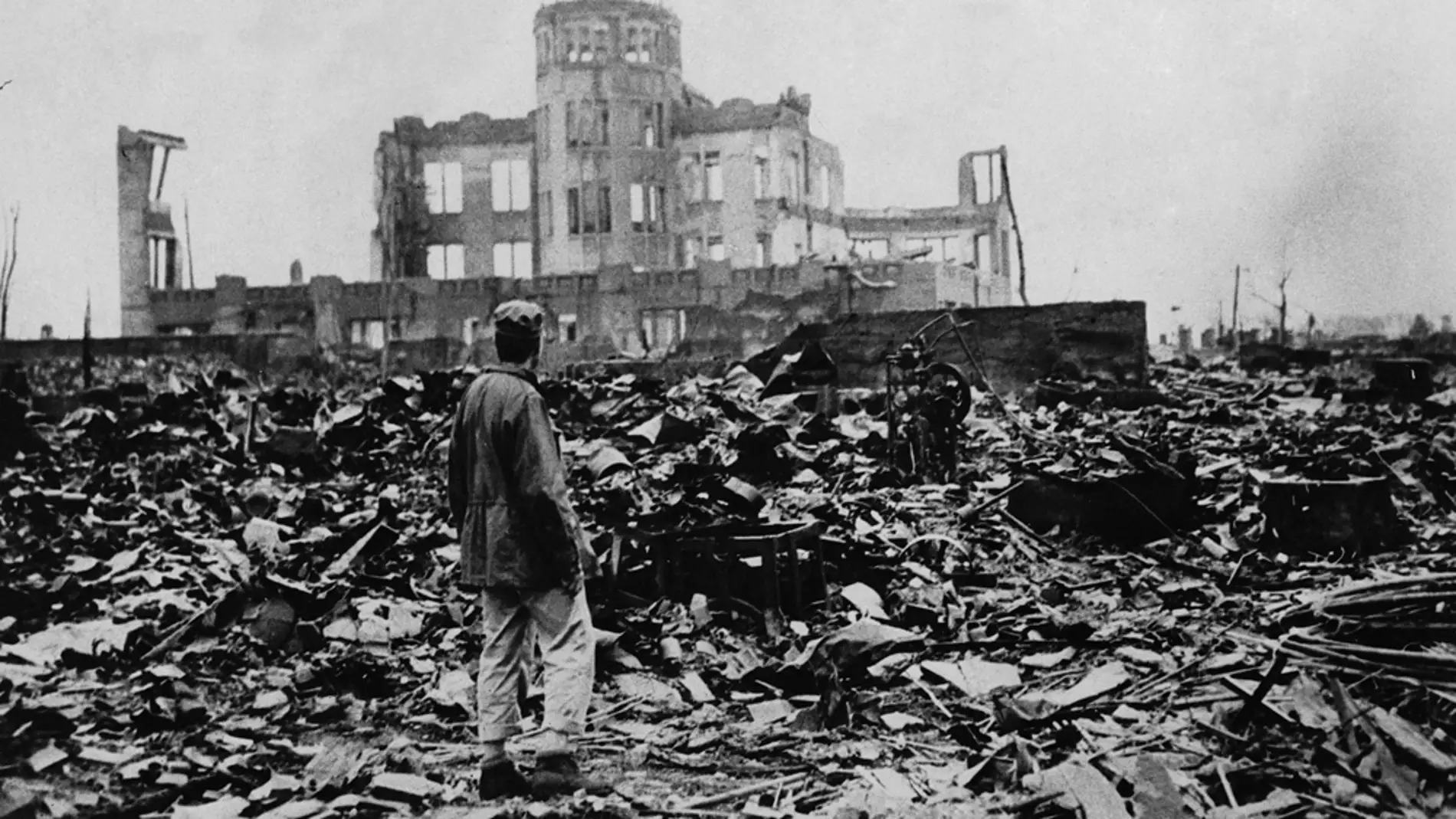 Imágen de la devastación en Hiroshima