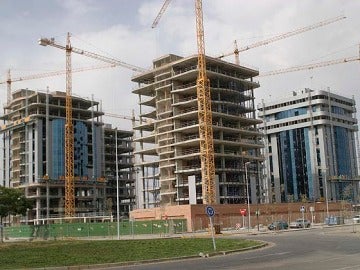 Imagen de archivo de un edificio en construcción