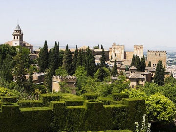 Vista panorámica de la Alhambra de Granada.