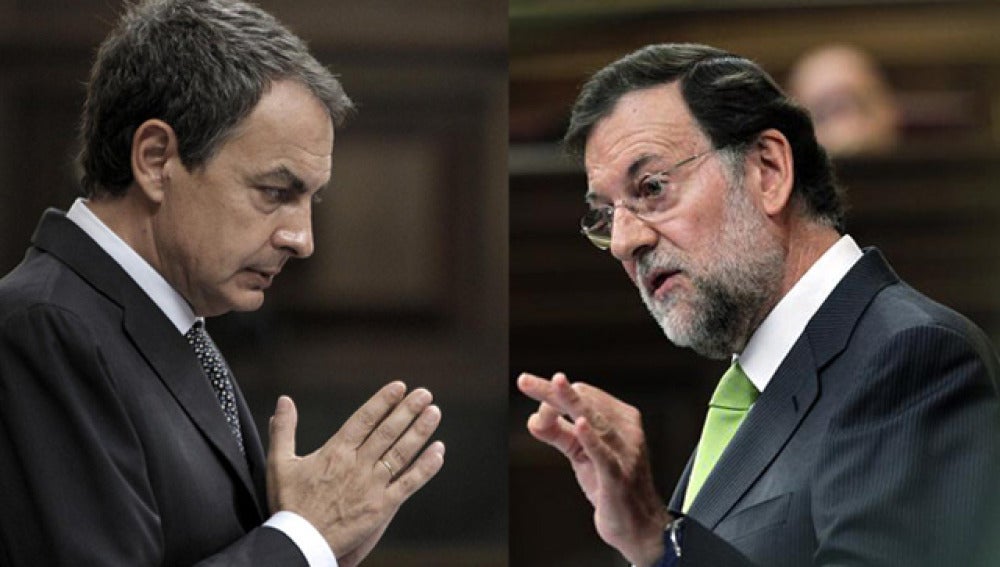 Zapatero y Rajoy, en el Congreso