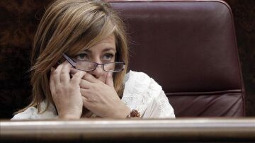 La diputada Elena Valenciano, directora de campaña del PSOE