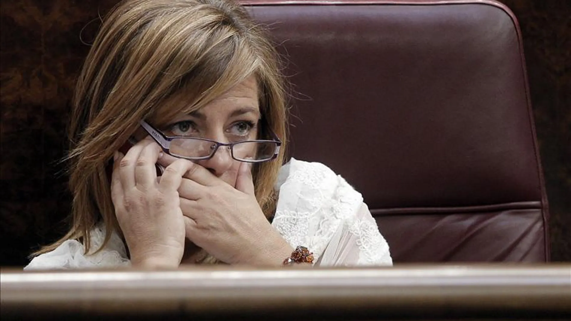 La diputada Elena Valenciano, directora de campaña del PSOE La diputada Elena Valenciano, directora de campaña del PSOE