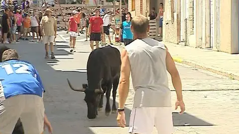 Herido por una vaquilla que se escapó en el encierro de Vilamarxant Herido por una vaquilla que se escapó en el encierro de Vilamarxant