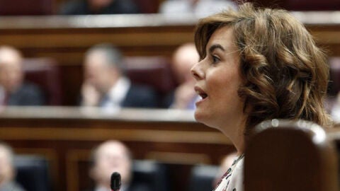 Soraya S&aacute;enz de Santamar&iacute;a comparece en el Congreso