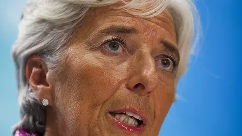 Christine Lagarde, directora del FMI, en una comparecencia pública. Christine Lagarde, directora del FMI, en una comparecencia pública.