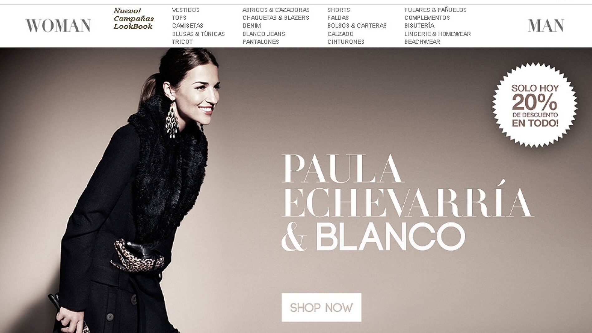 Campa&ntilde;a de Paula Echevarr&iacute;a para Blanco