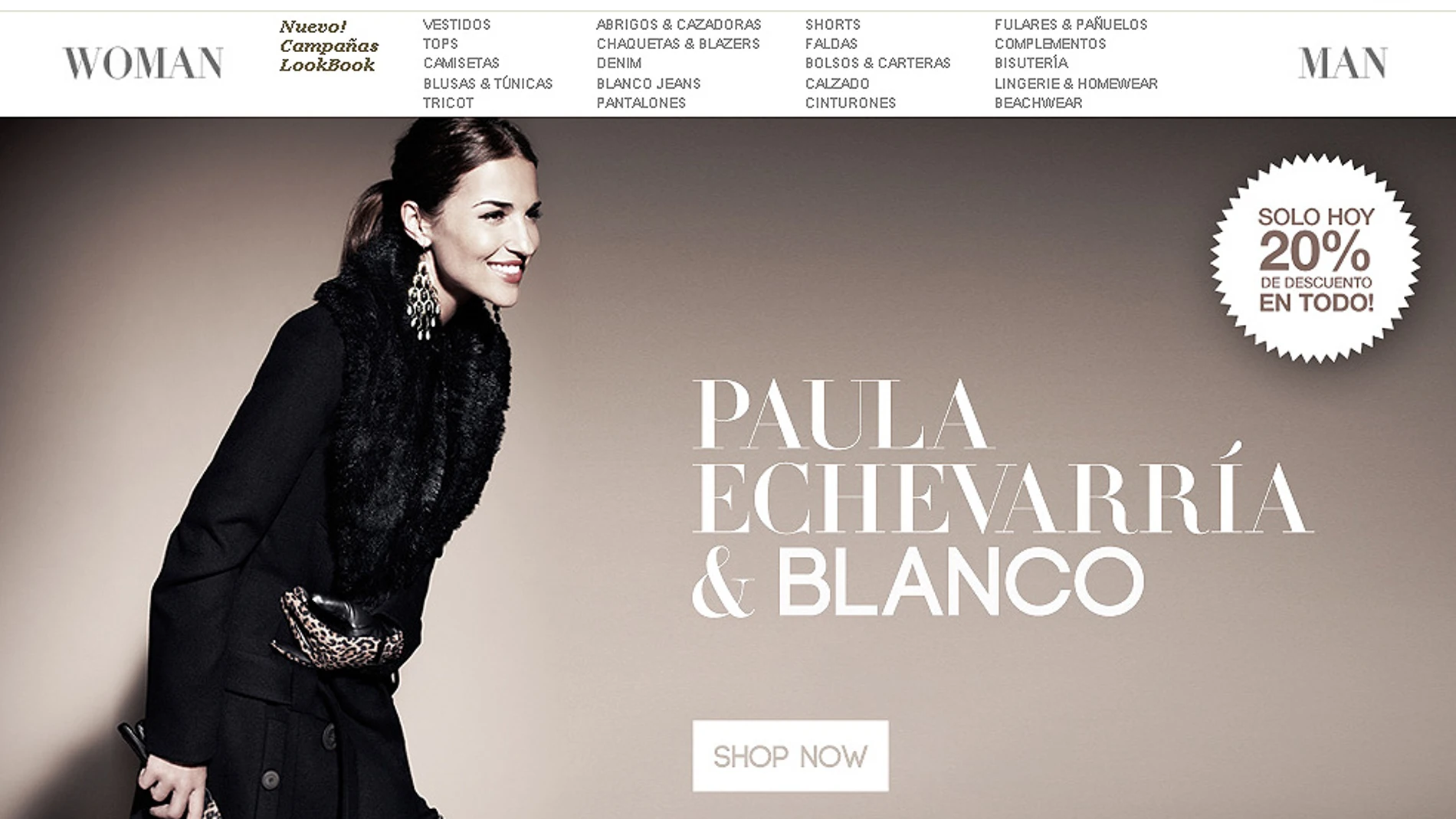 Campaña de Paula Echevarría para Blanco Campaña de Paula Echevarría para Blanco