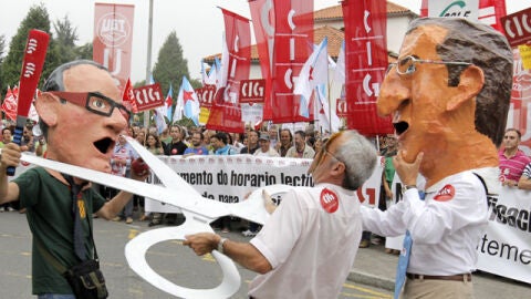 Manifestaci&oacute;n en Galicia por los recortes en Educaci&oacute;n 