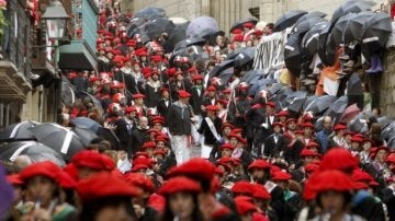 Celebración del Alarde en Hondarribia