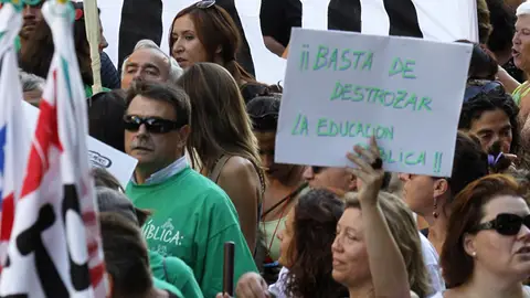 Protestas de los profesores en Madrid Protestas de los profesores en Madrid